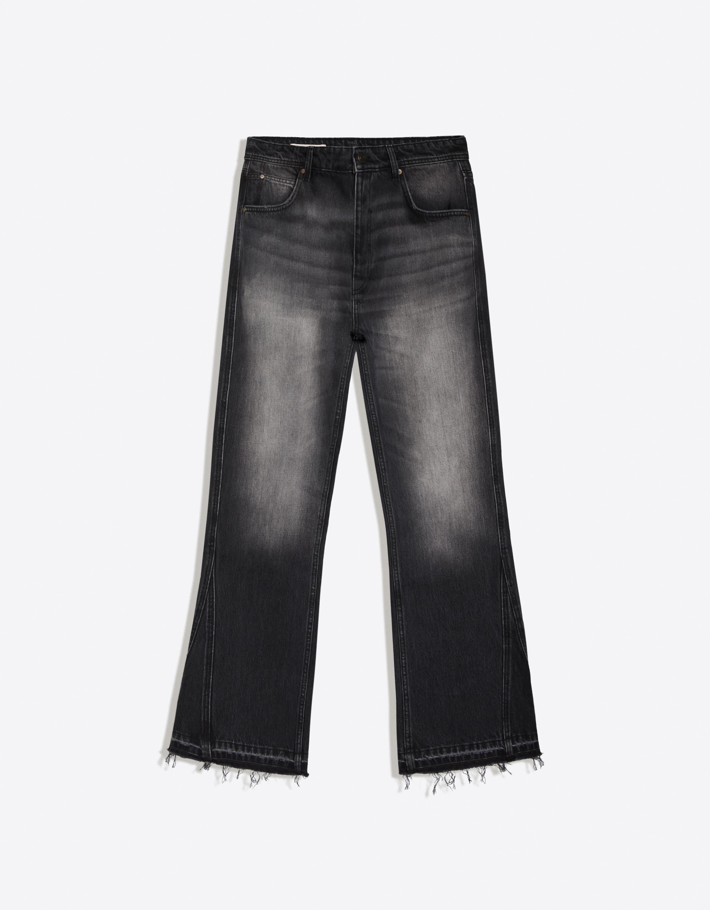 Straight flared jeans — Black