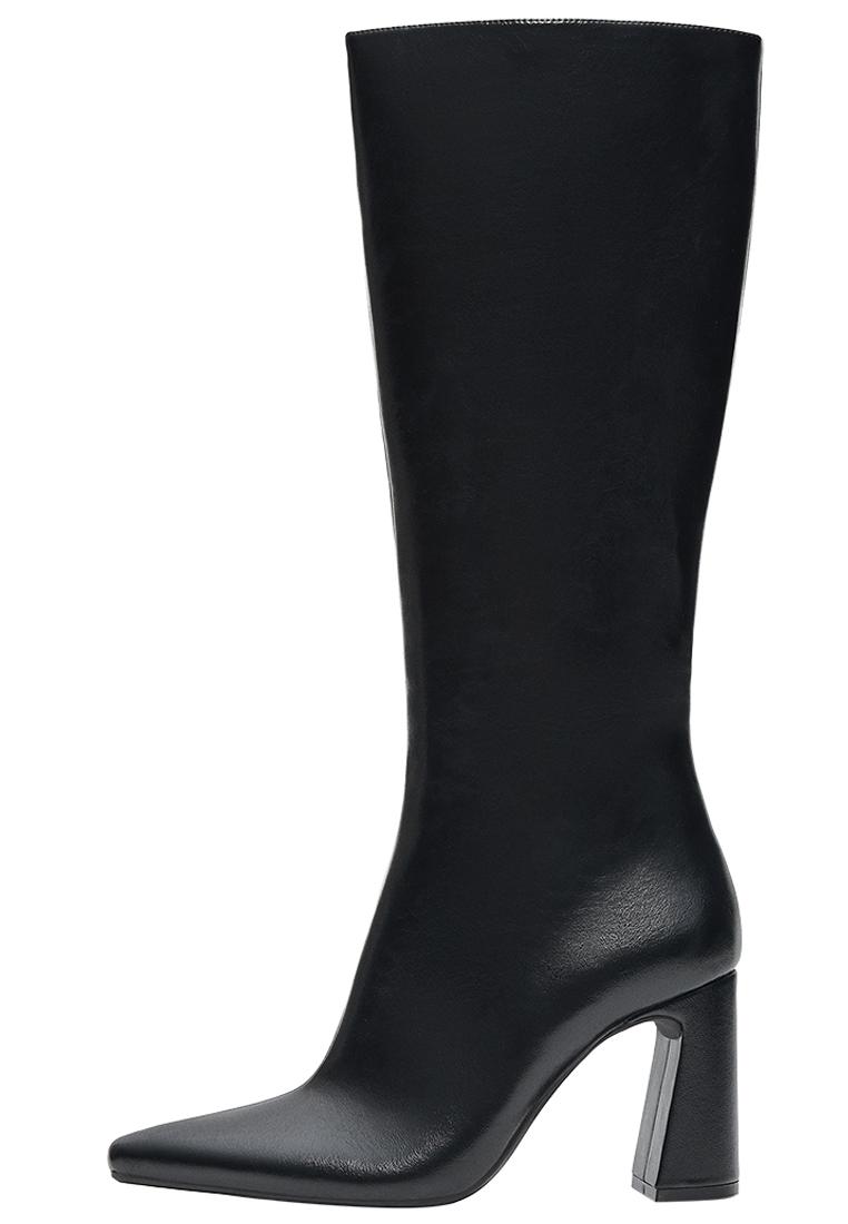Block heel boots — BLACK