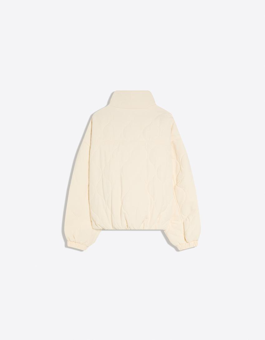 Puffer jacket-Cream