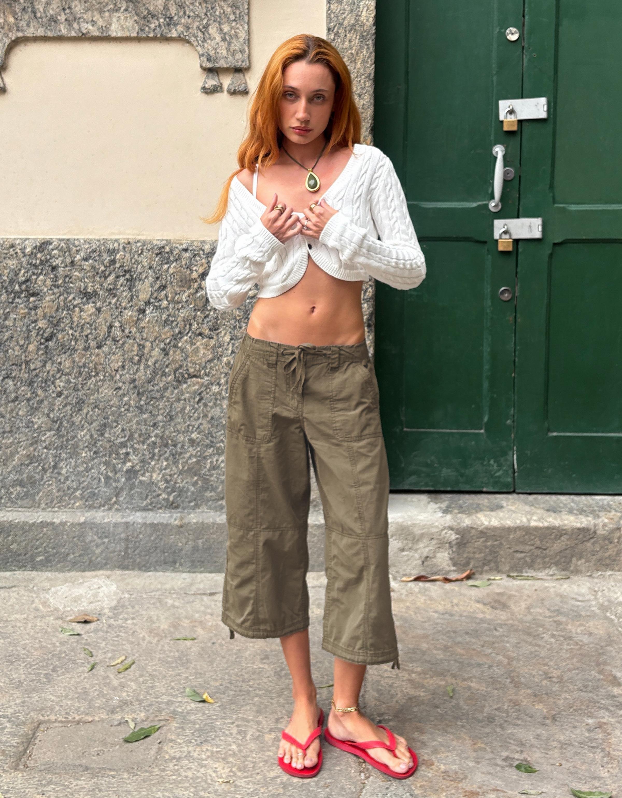 Capris — Khaki