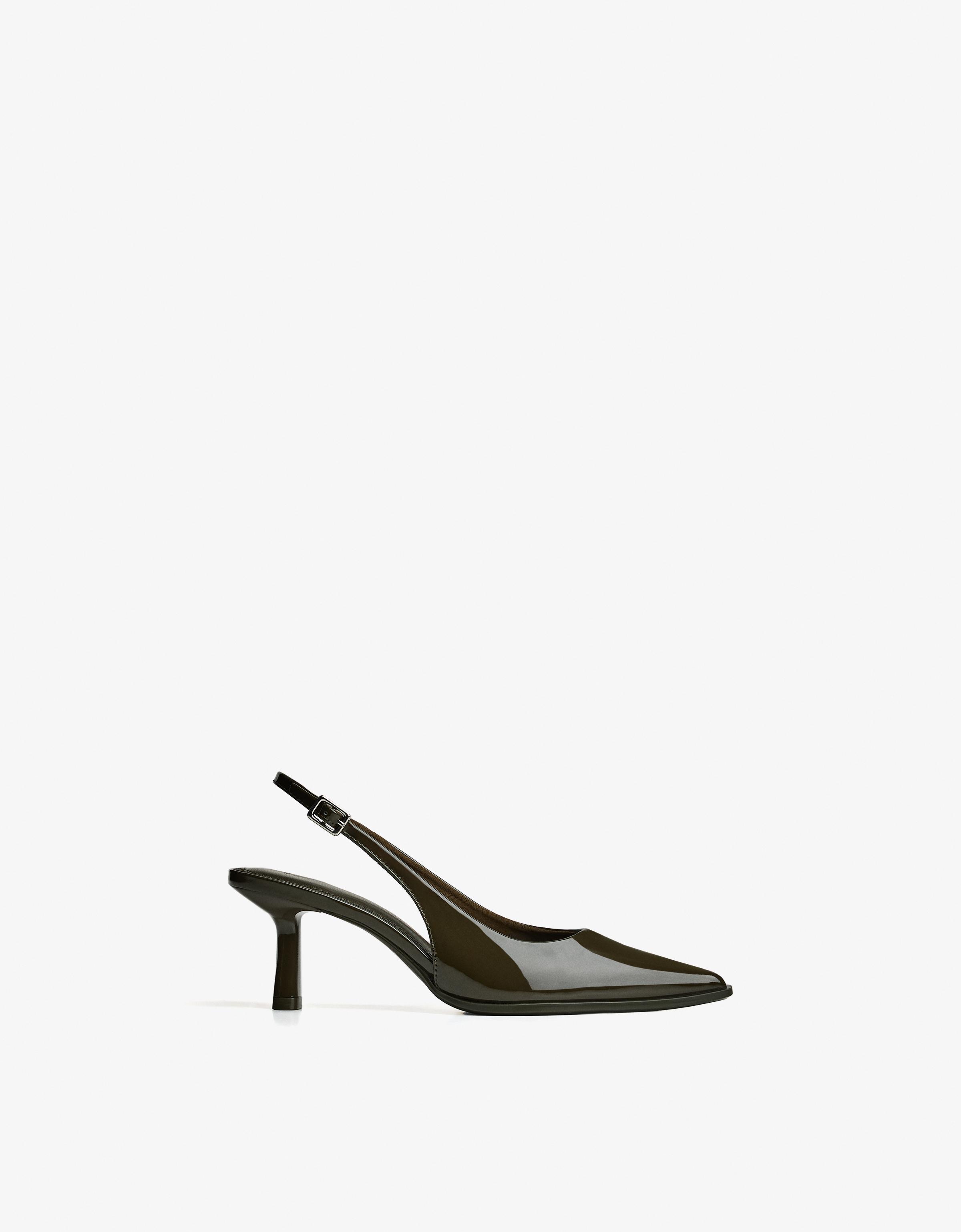 Bershka Kitten-Absatzschuhe Mit Offener Ferse Damen 40 1-512