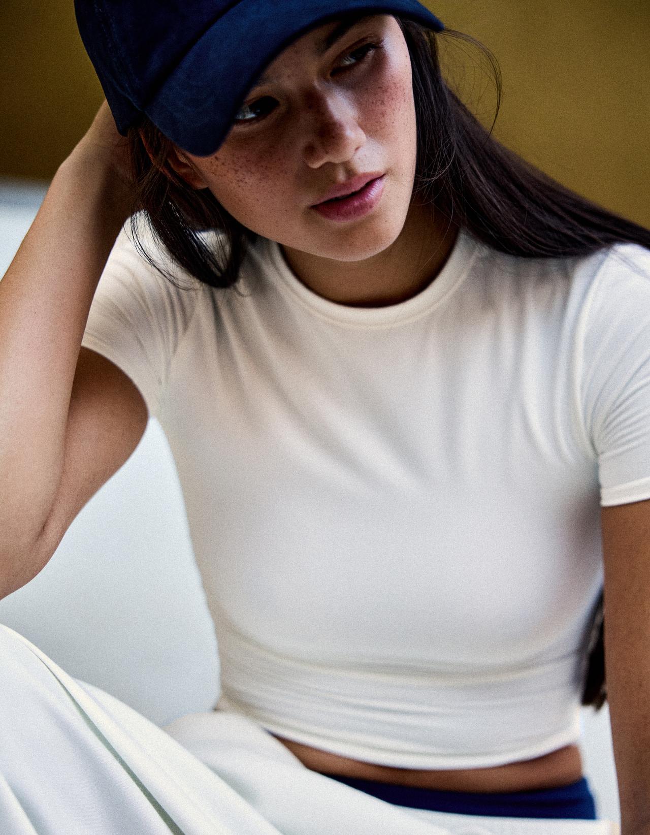 Short sleeve technical fabric breathable & quick-dry T-shirt — Oats