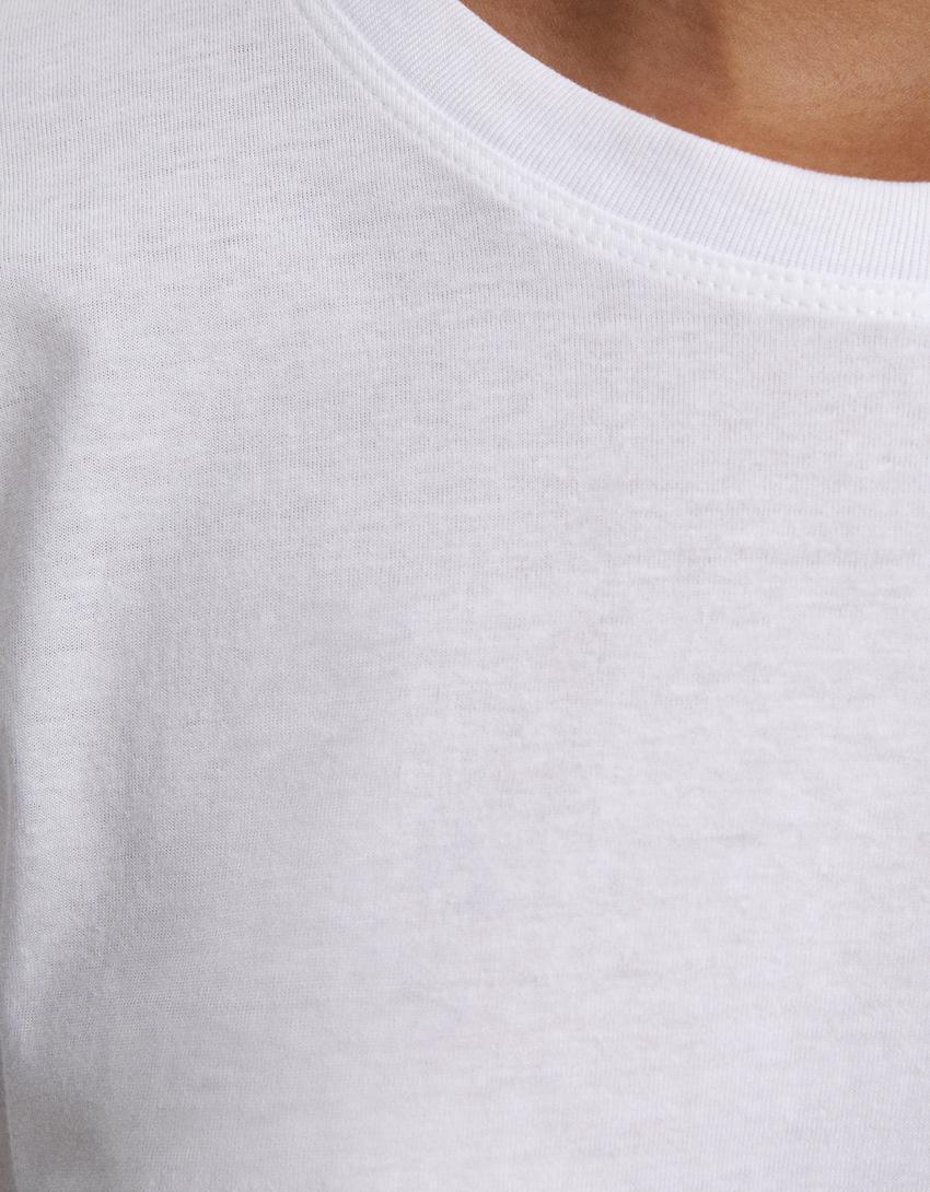 T-shirt Powerpuff Girls manga curta oversize estampado-Gelo-6