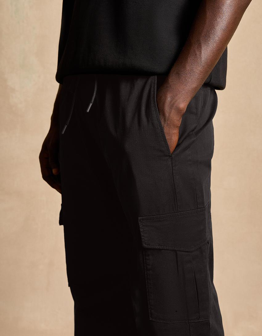 Cargo joggingbroek-Zwart