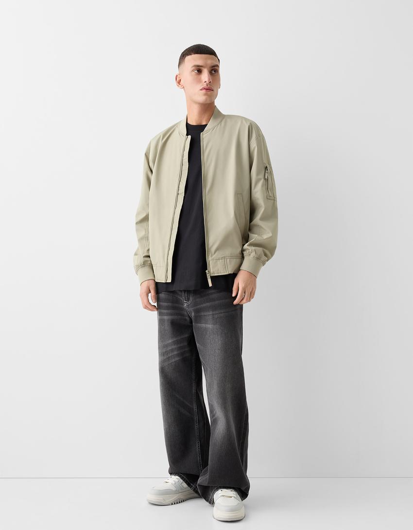 Blusão bomber leve-Caqui-3