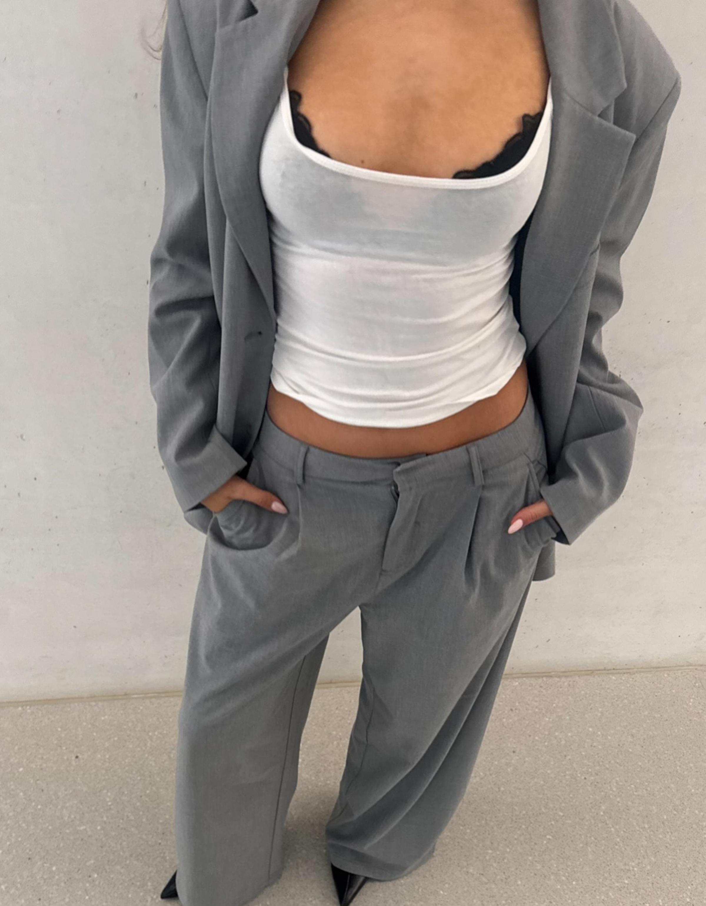 Çift kumaşlı hacimli pantolon - Görsel 95