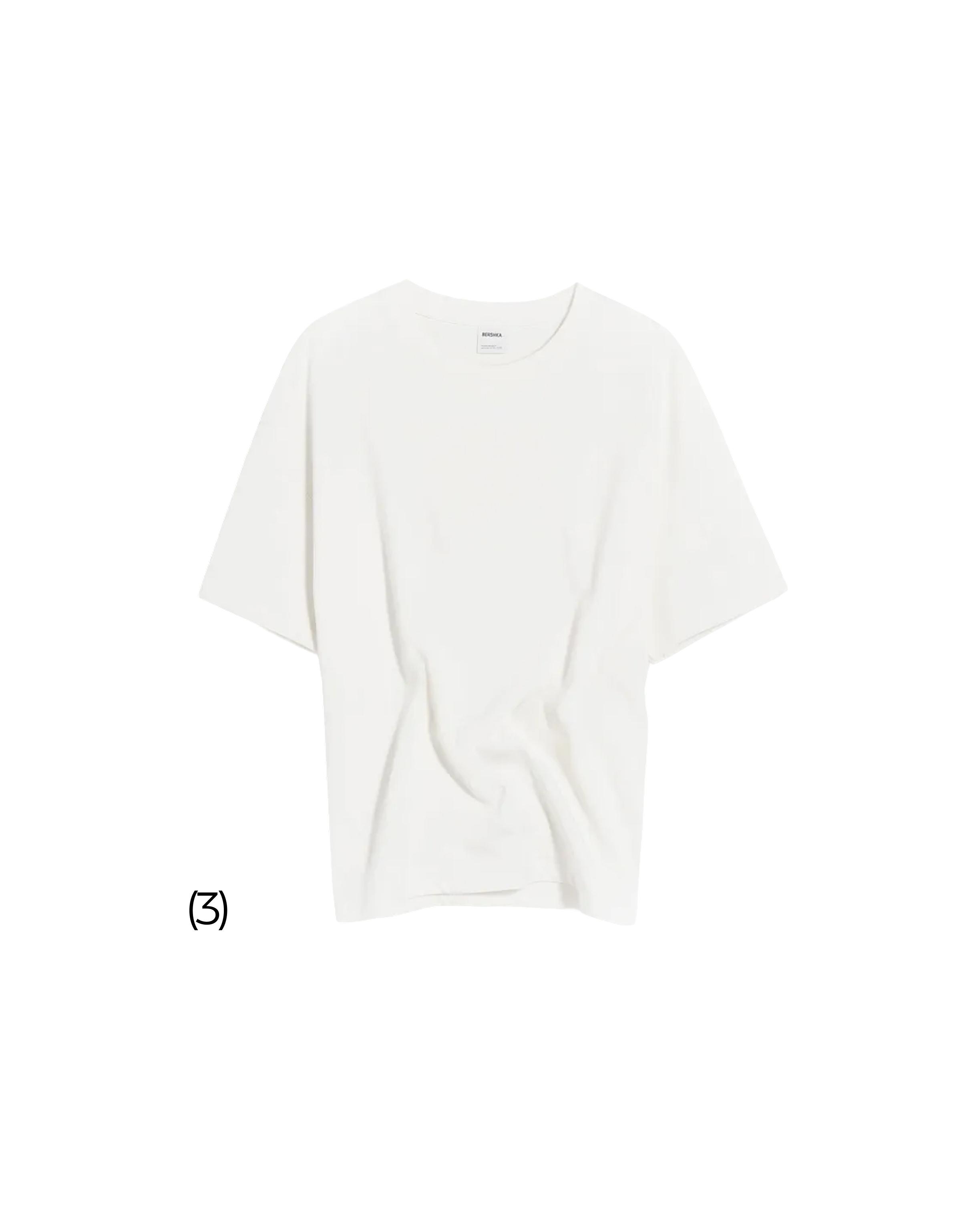 Short sleeve boxy fit T-shirt — Off white