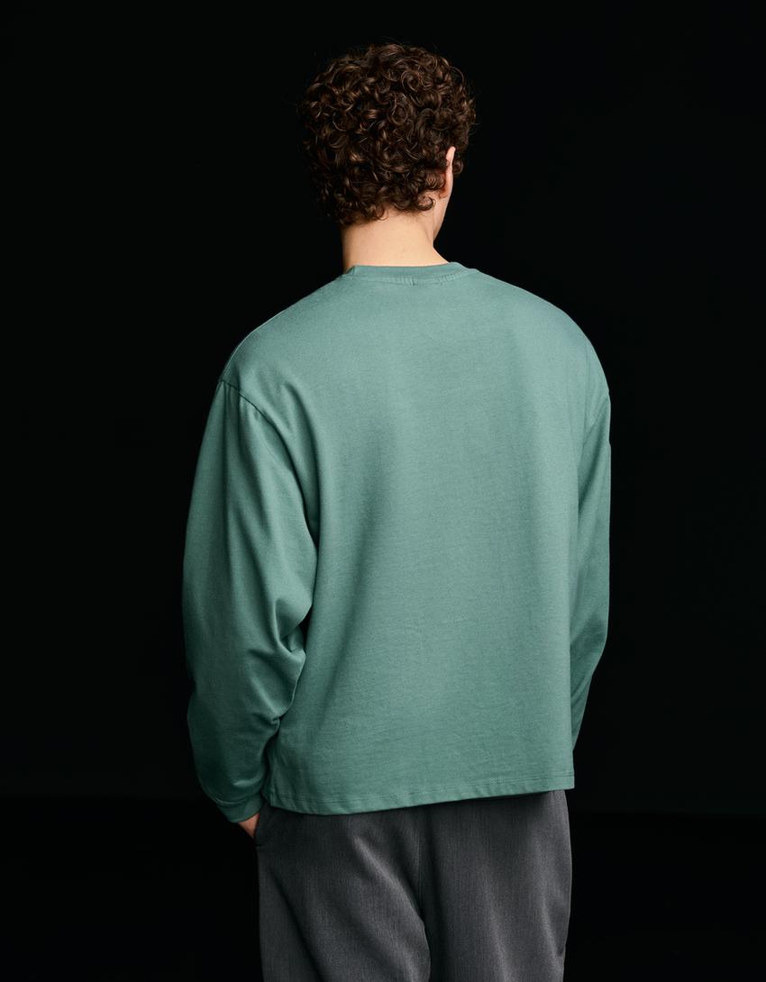 Long sleeve T-shirt-Green