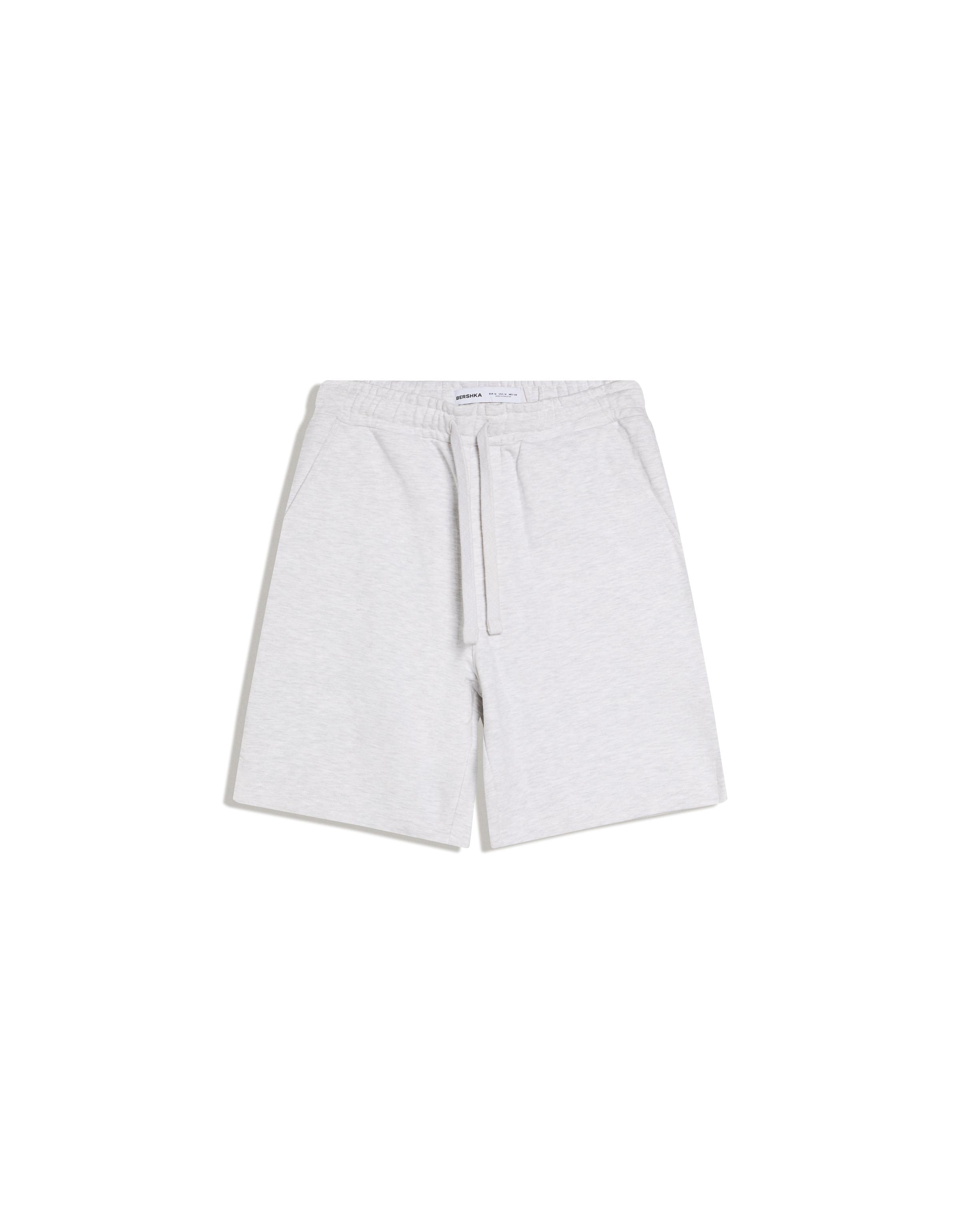 Plush Bermuda shorts — Grey