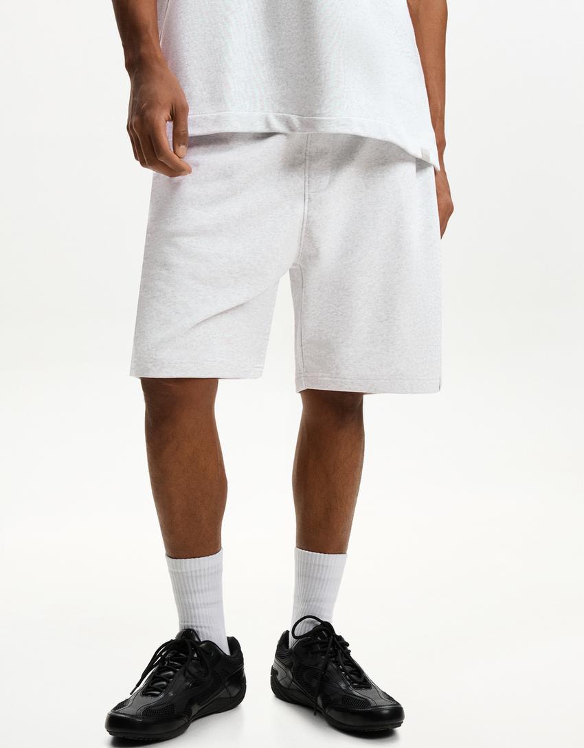 Plush bermuda shorts