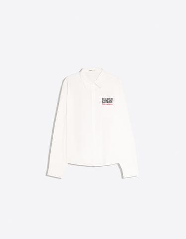 Long sleeve embroidered shirt — White 5
