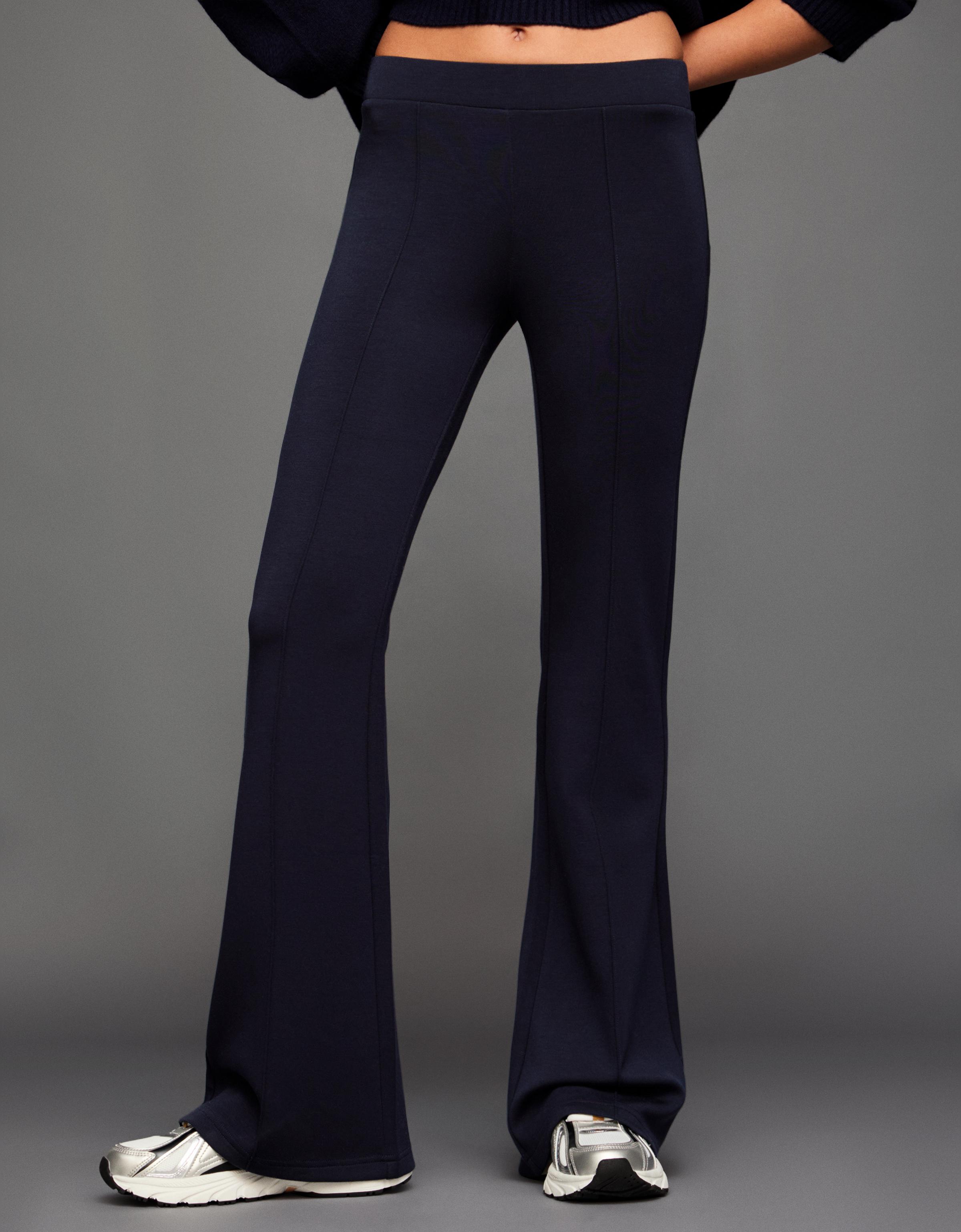 Modal karışımlı yumuşak flare fit pantolon - Görsel 13