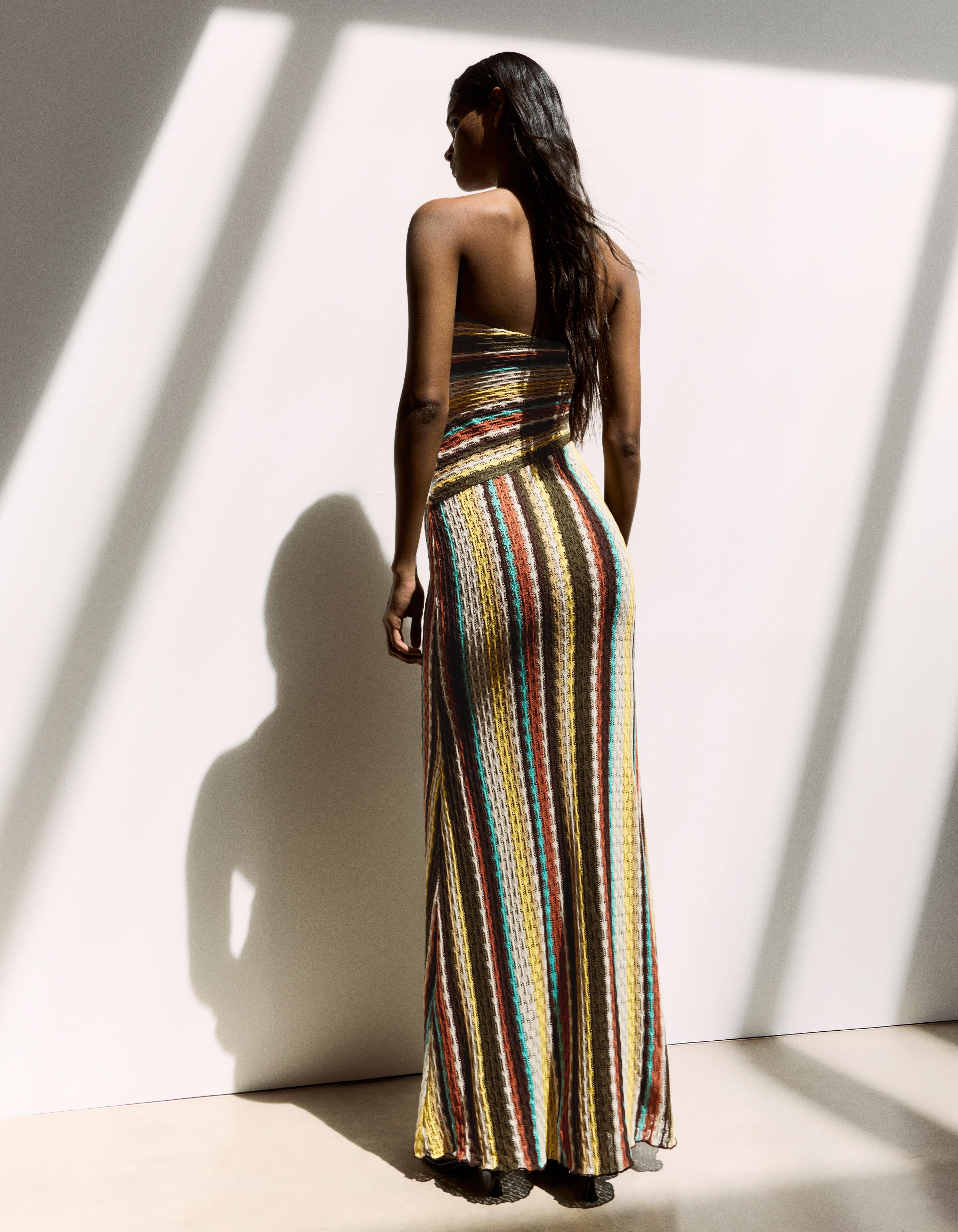 Bandeau midi dress — Brown