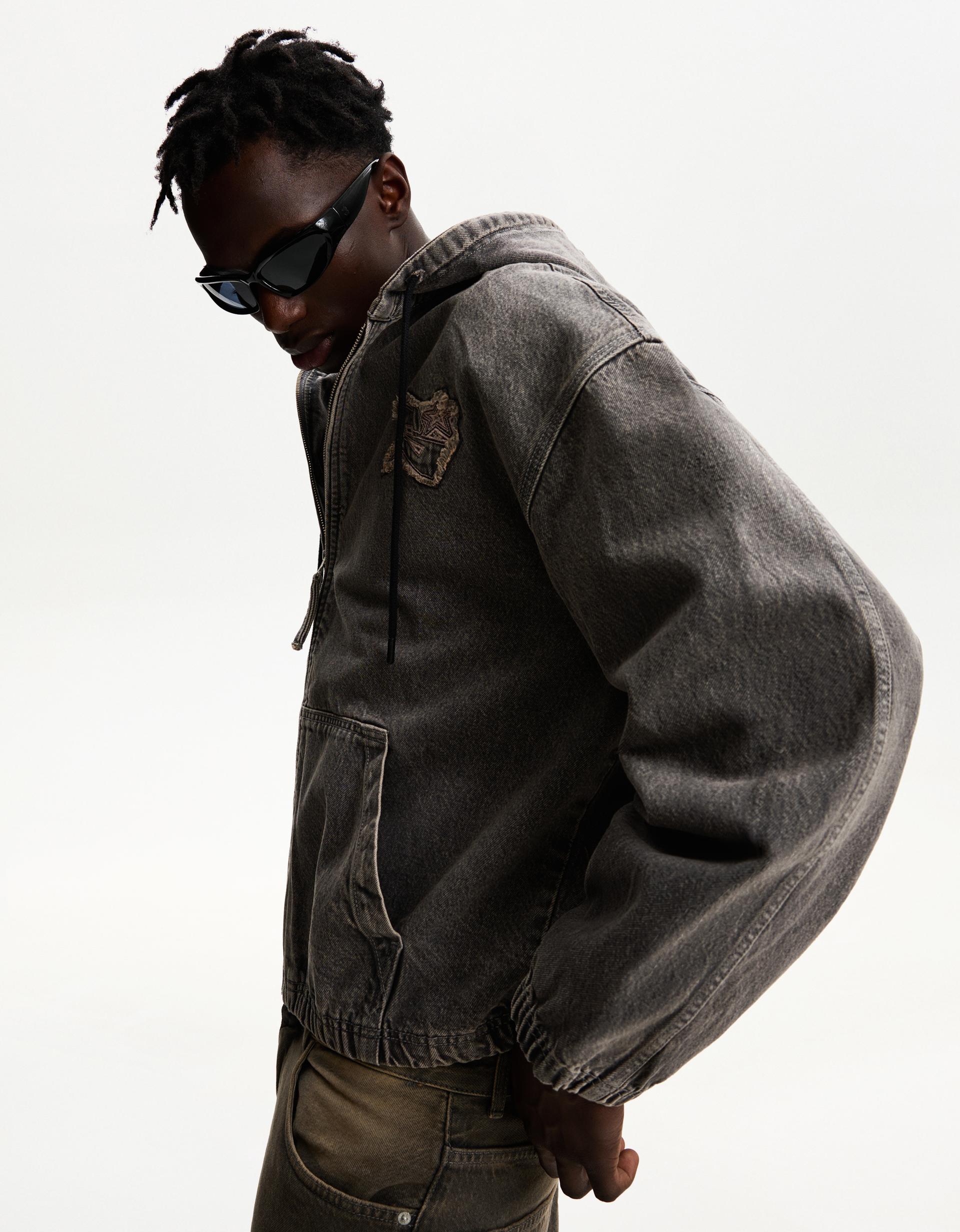 Cazadora Denim Chamarras De Mezclilla Bershka Cazadora Denim