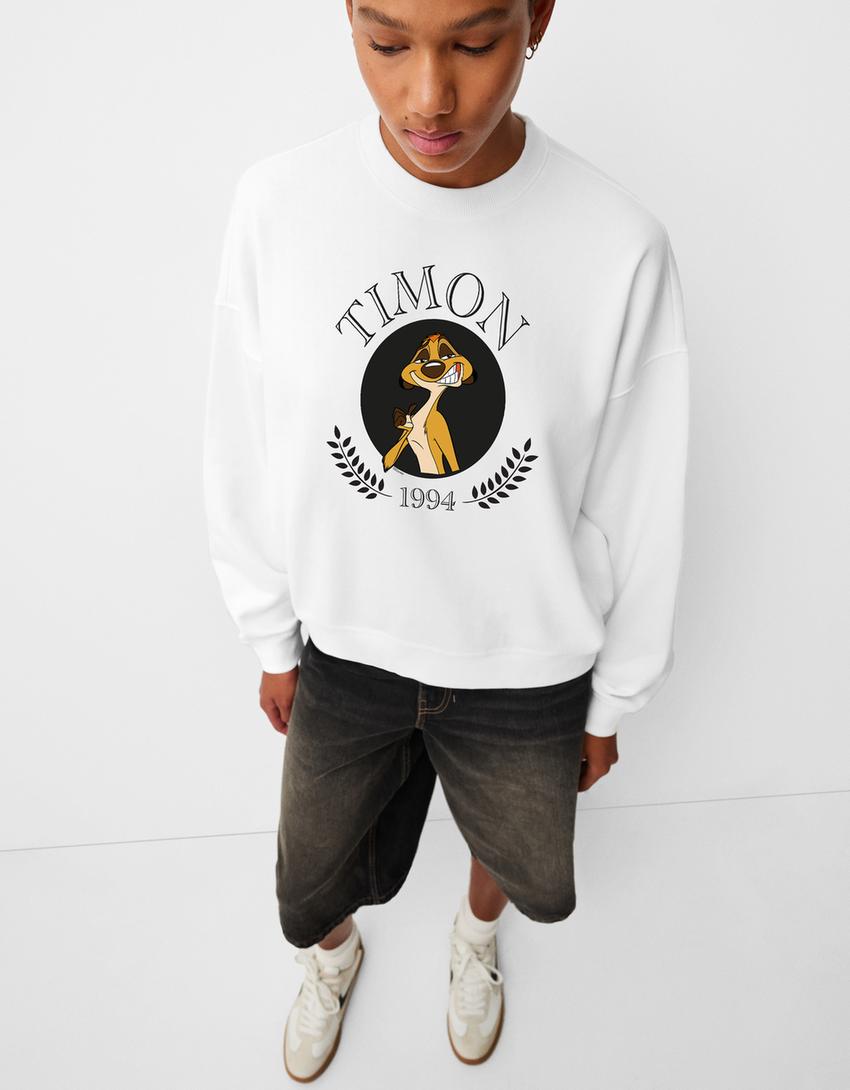 Sweat Le Roi Lion molleton-Blanc-3