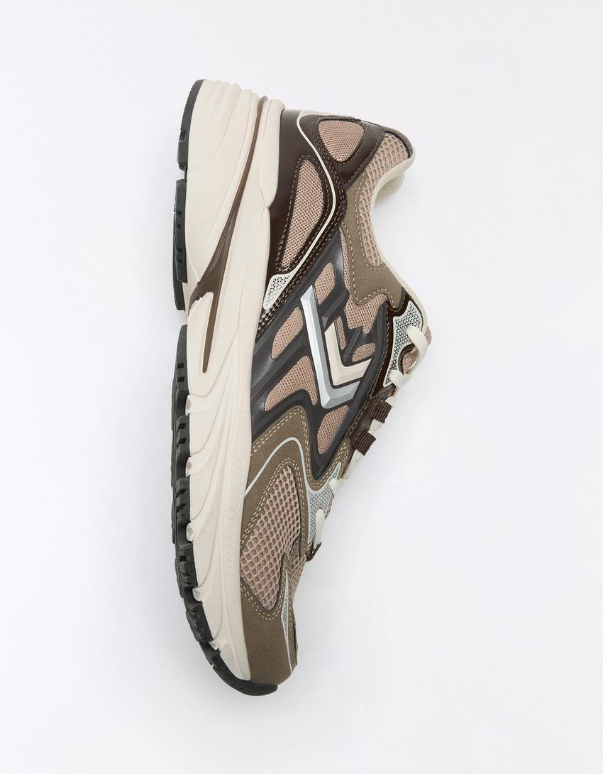 Multi-piece trainers-Brown