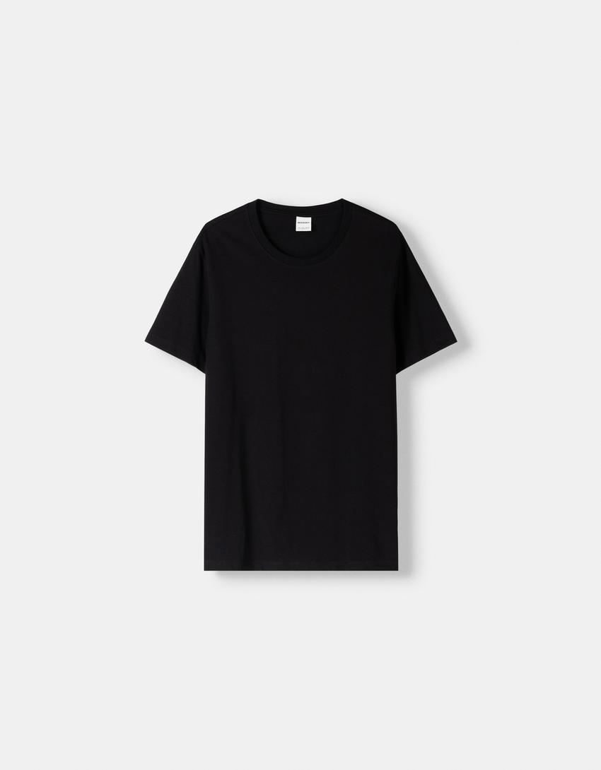 T-shirt à manches courtes basique-Noir
