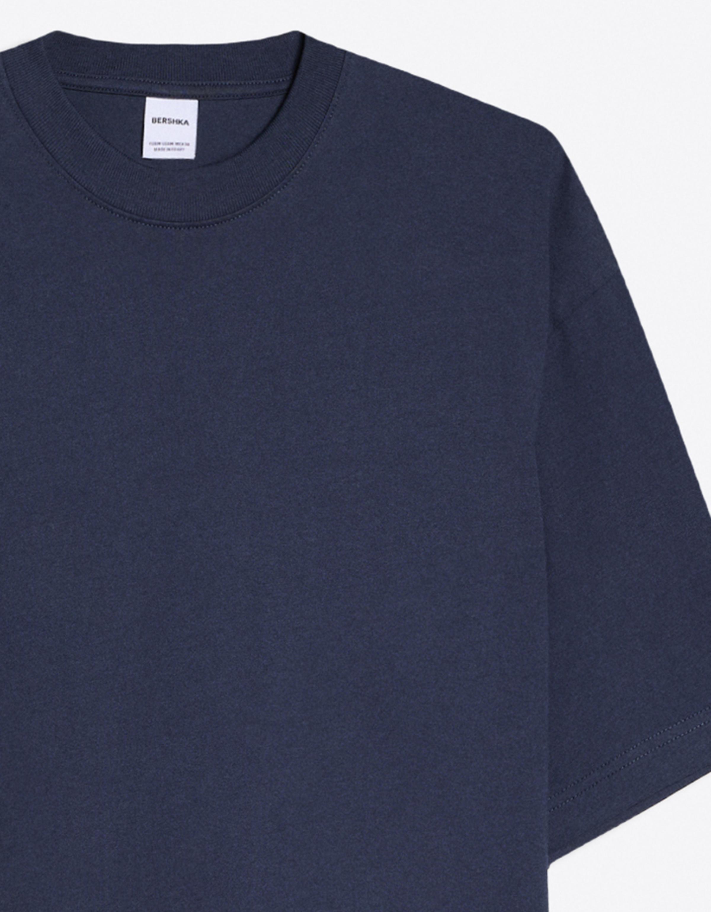 Heavy boxy T-shirt — Navy