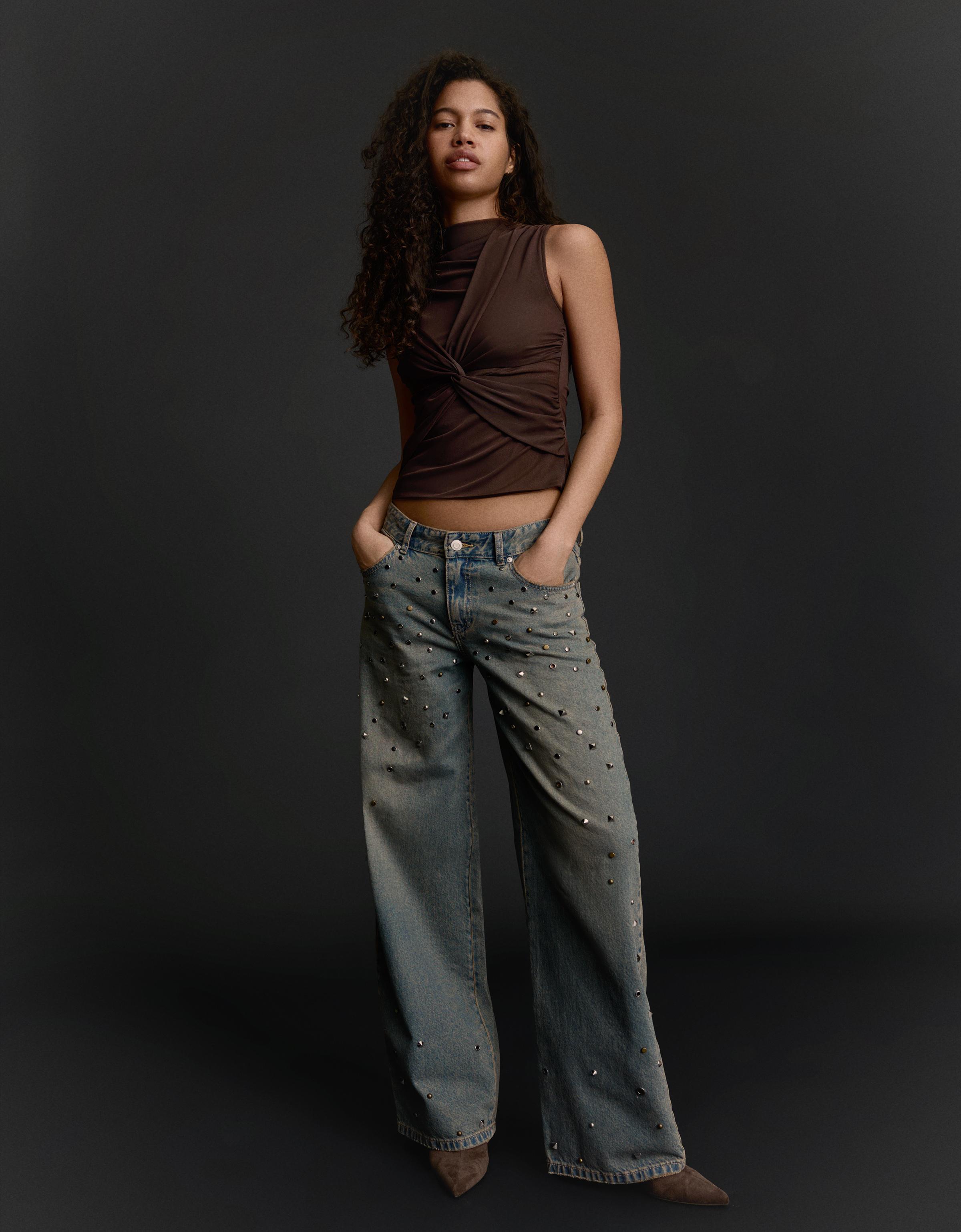 Tulle knot top