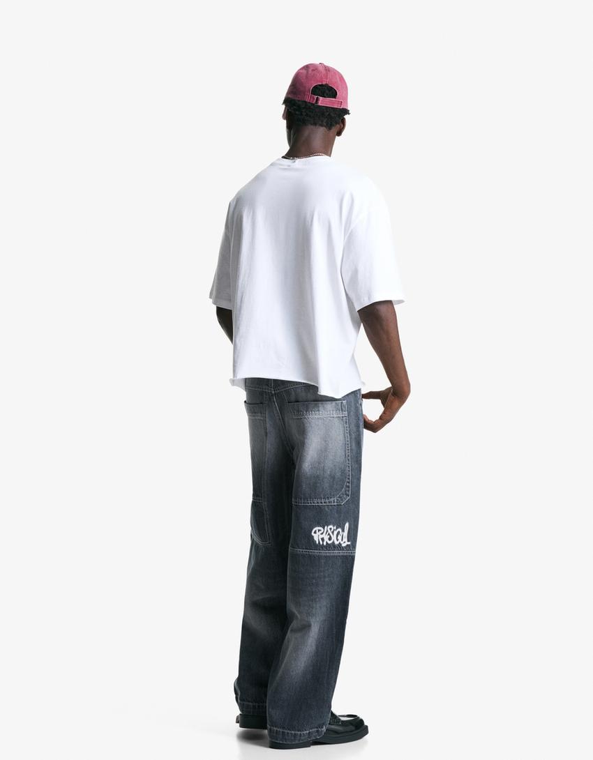 Super baggy jeans-Blue