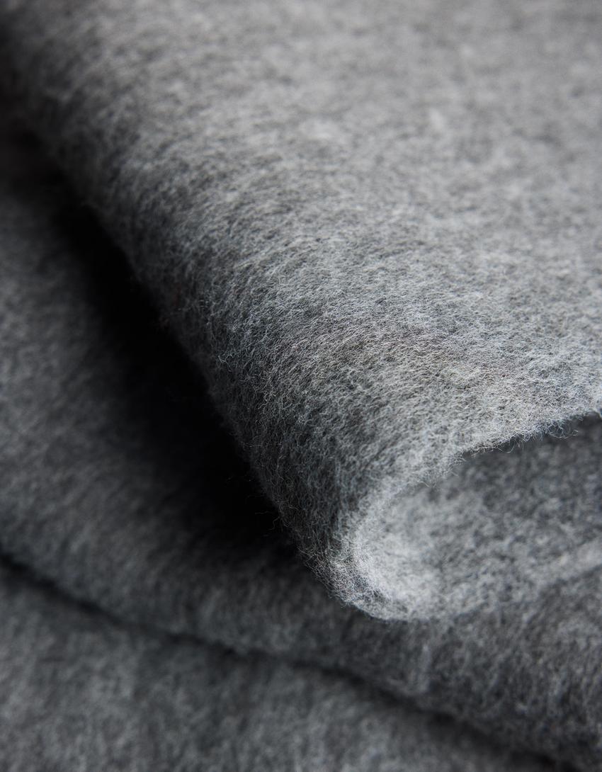 Solid-coloured scarf-Grey