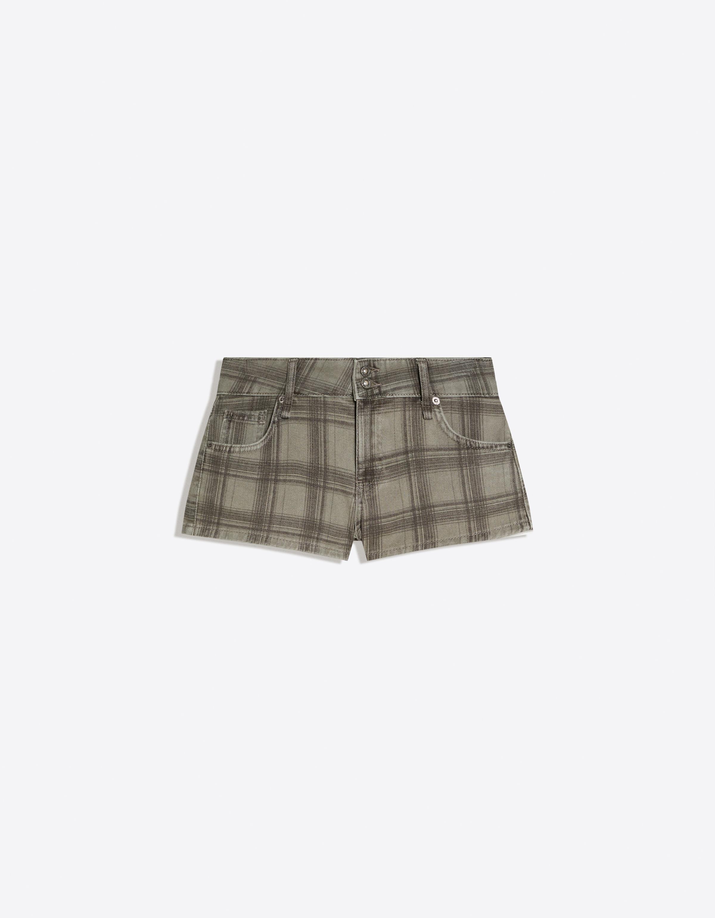 Checked double-button shorts — 0-897