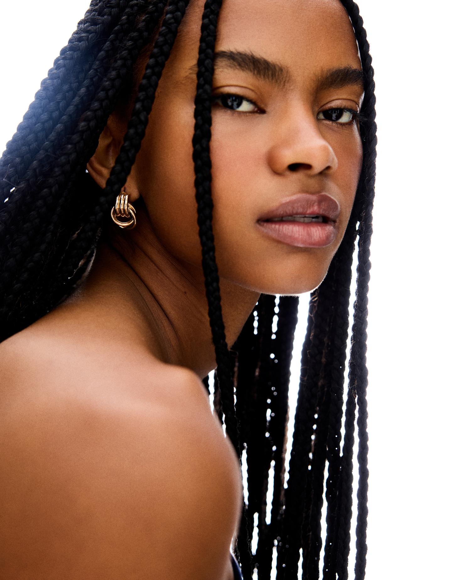 Bershka 2-pak kolczyków złoty