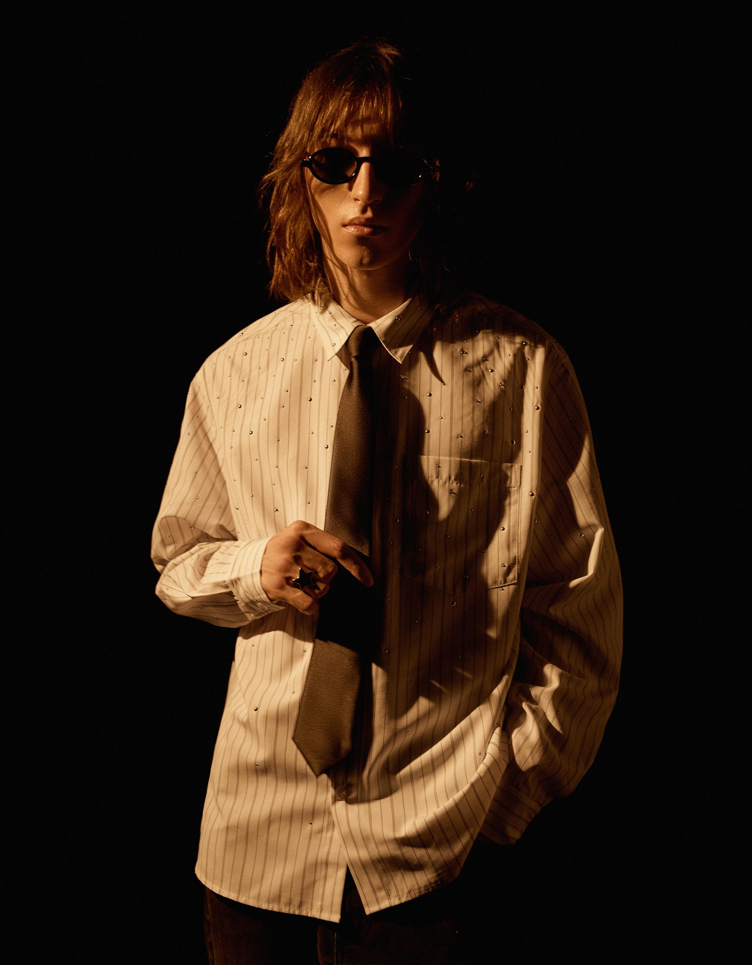 Plain tie — Black