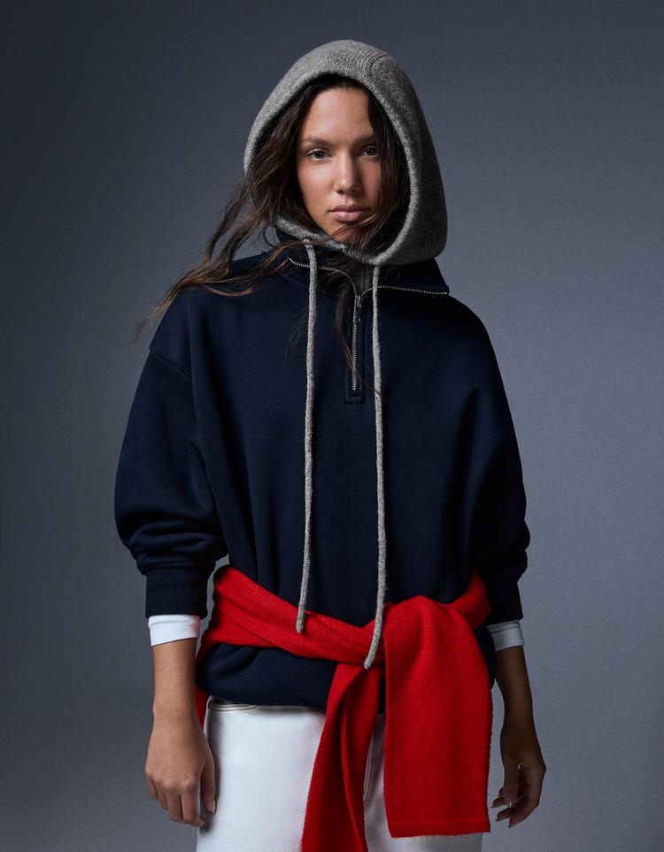 Knit balaclava — Grey