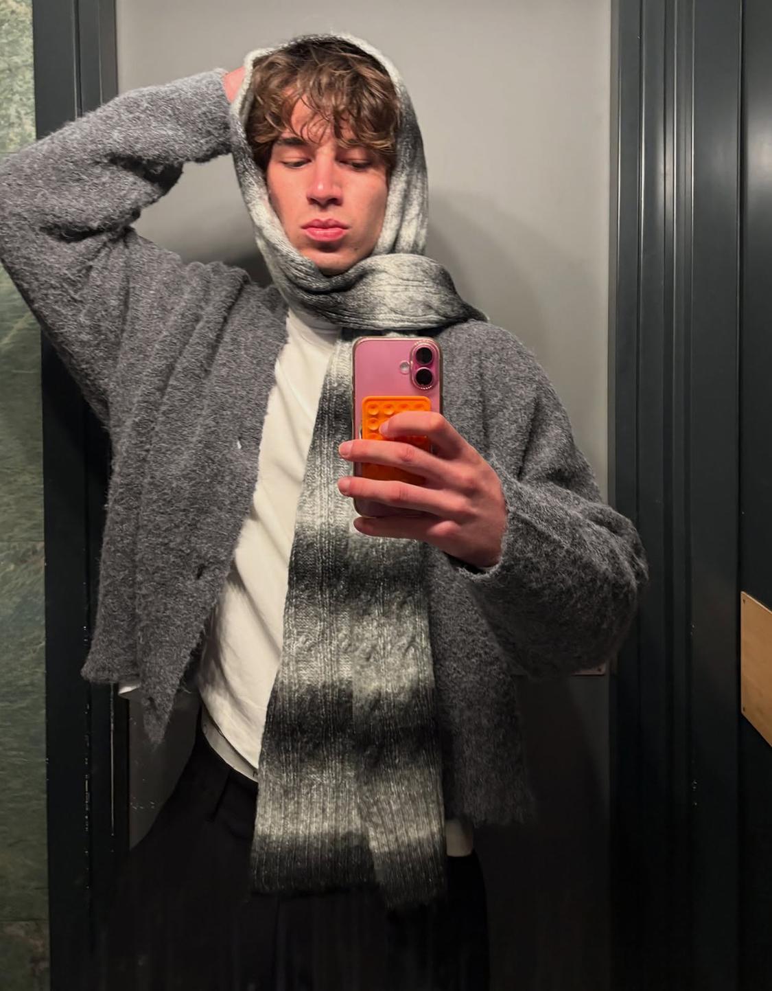 Шал с принт