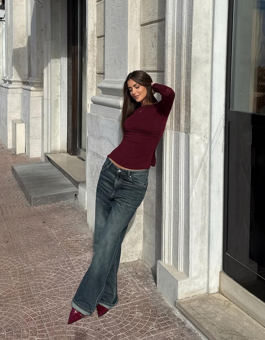 Baggy jeans-Groen