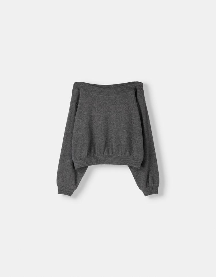 Asymmetric soft touch sweater