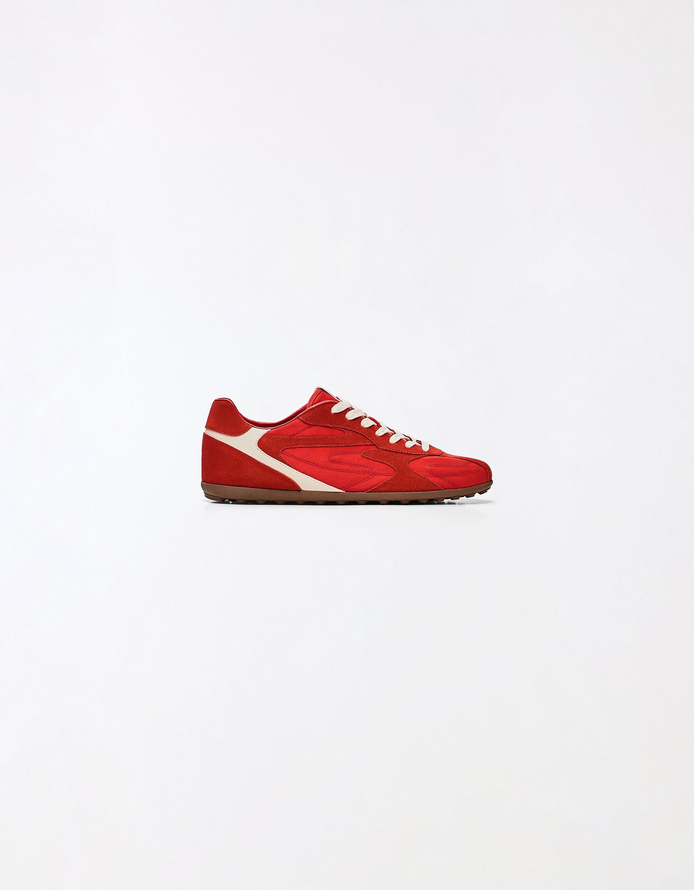 SLIM RETRO TRAINERS — RED