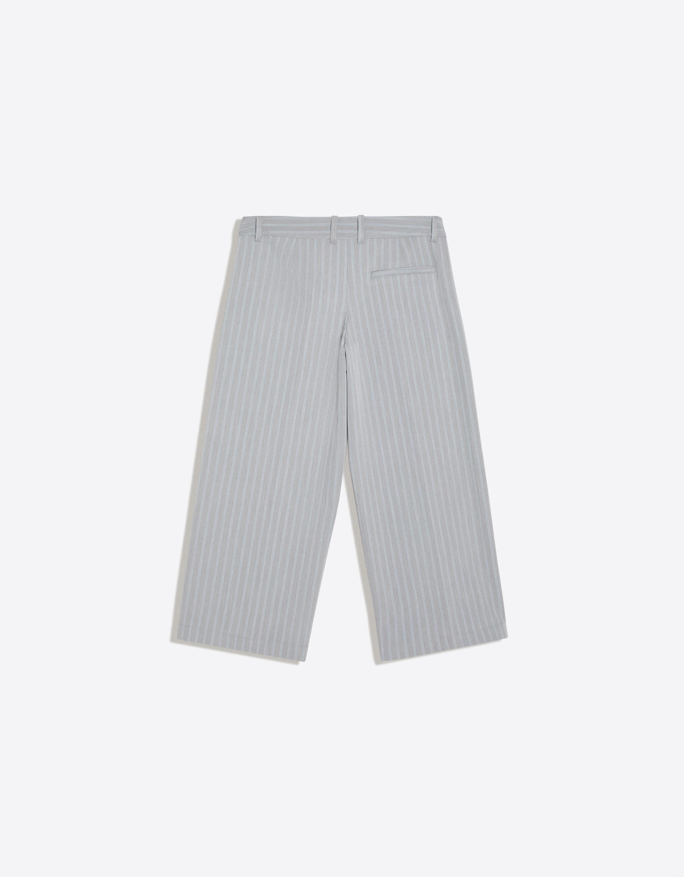 Straight-leg capris — Grey