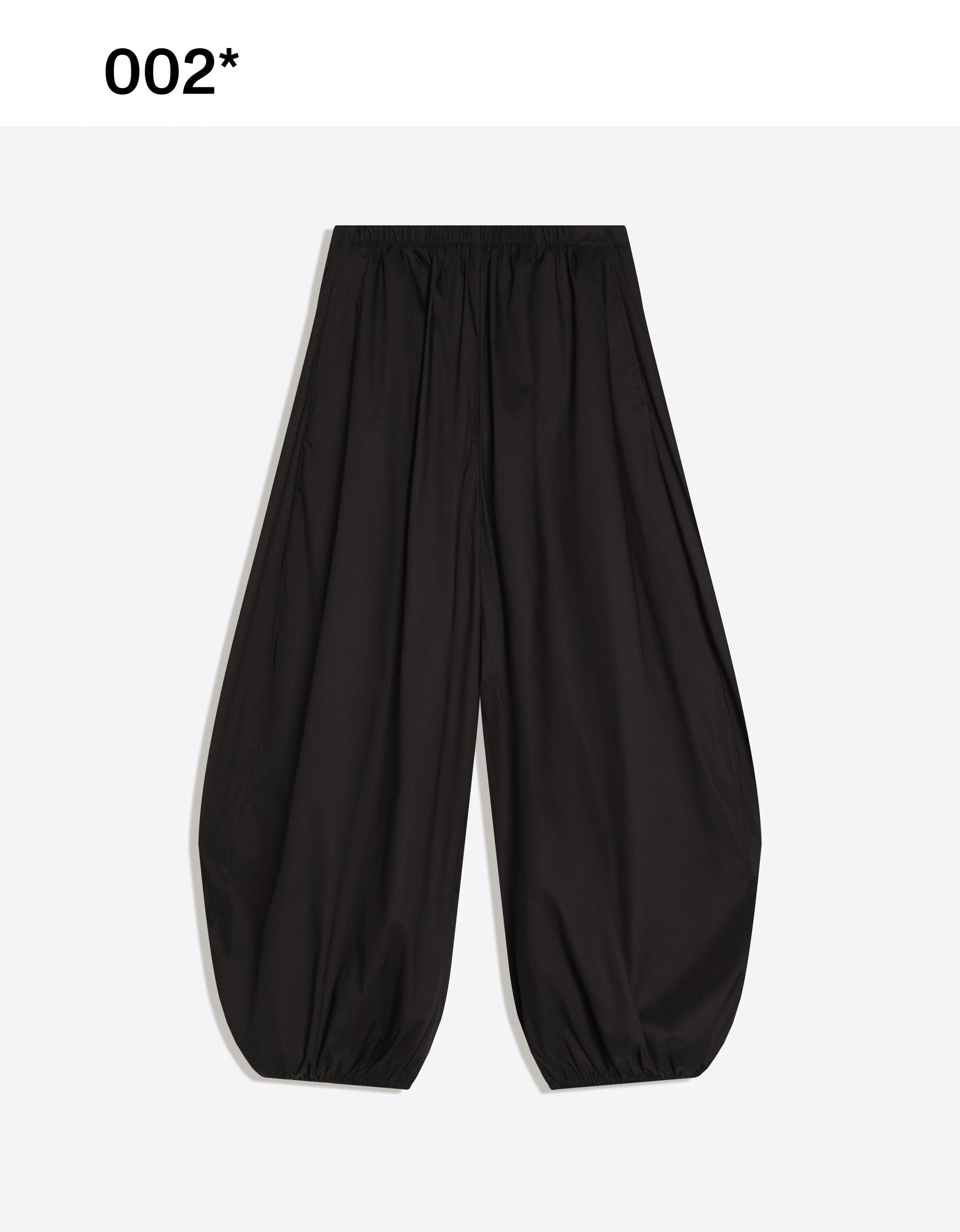 Poplin bloomer trousers — Black