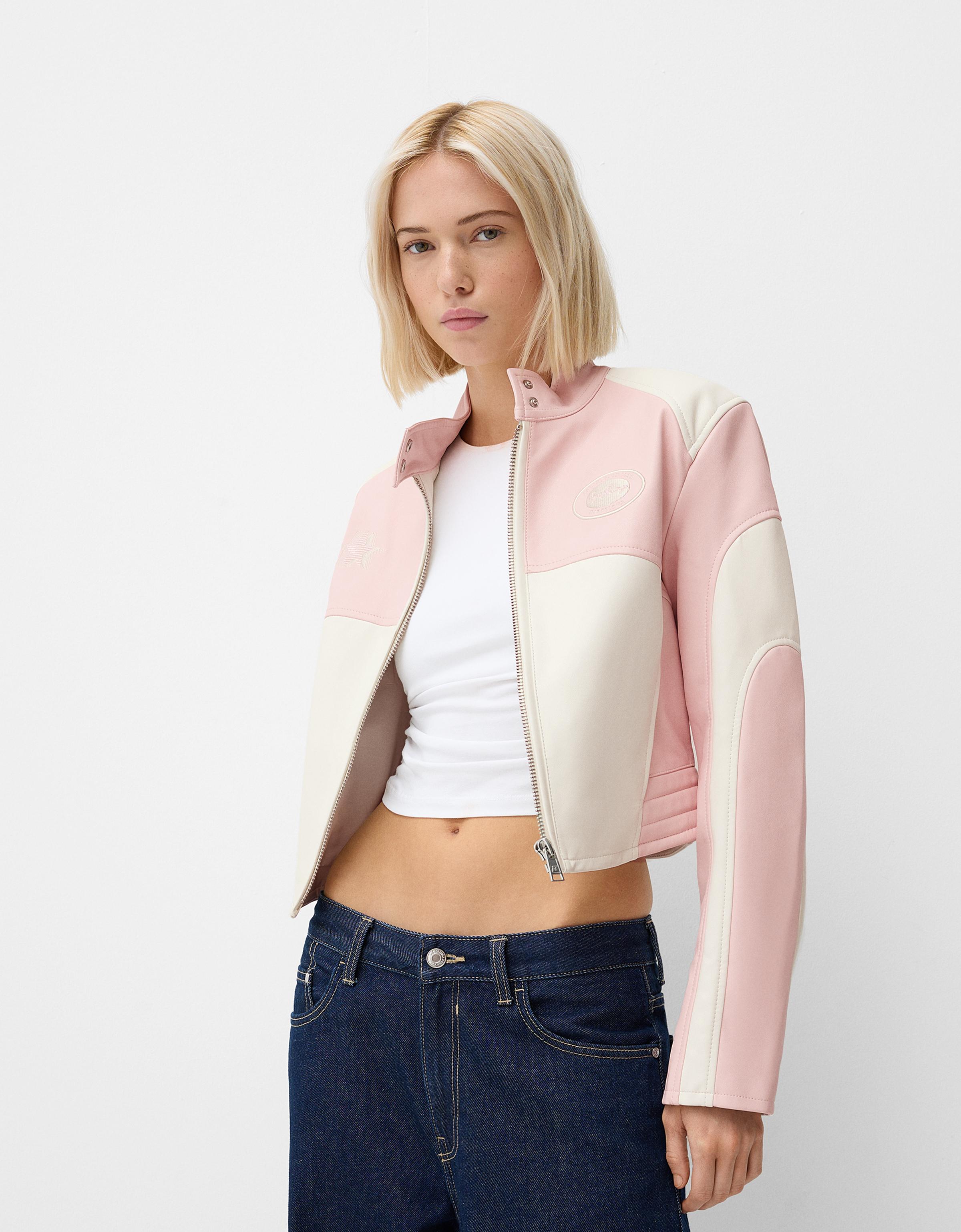 chaquetas cortas mujer bershka