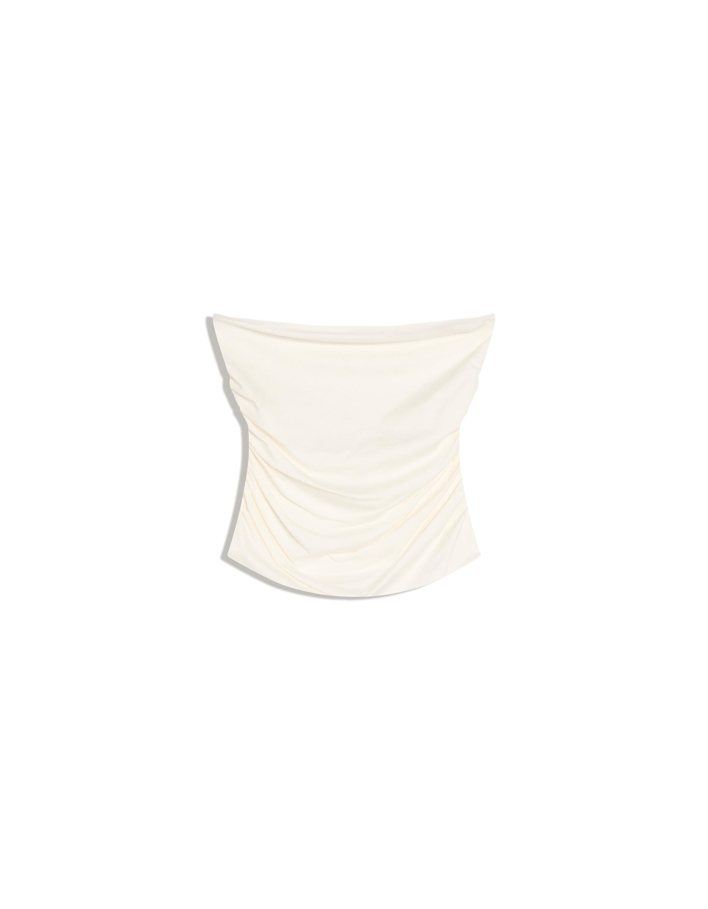 Bershka Büzgülü bandeau top görsel 3