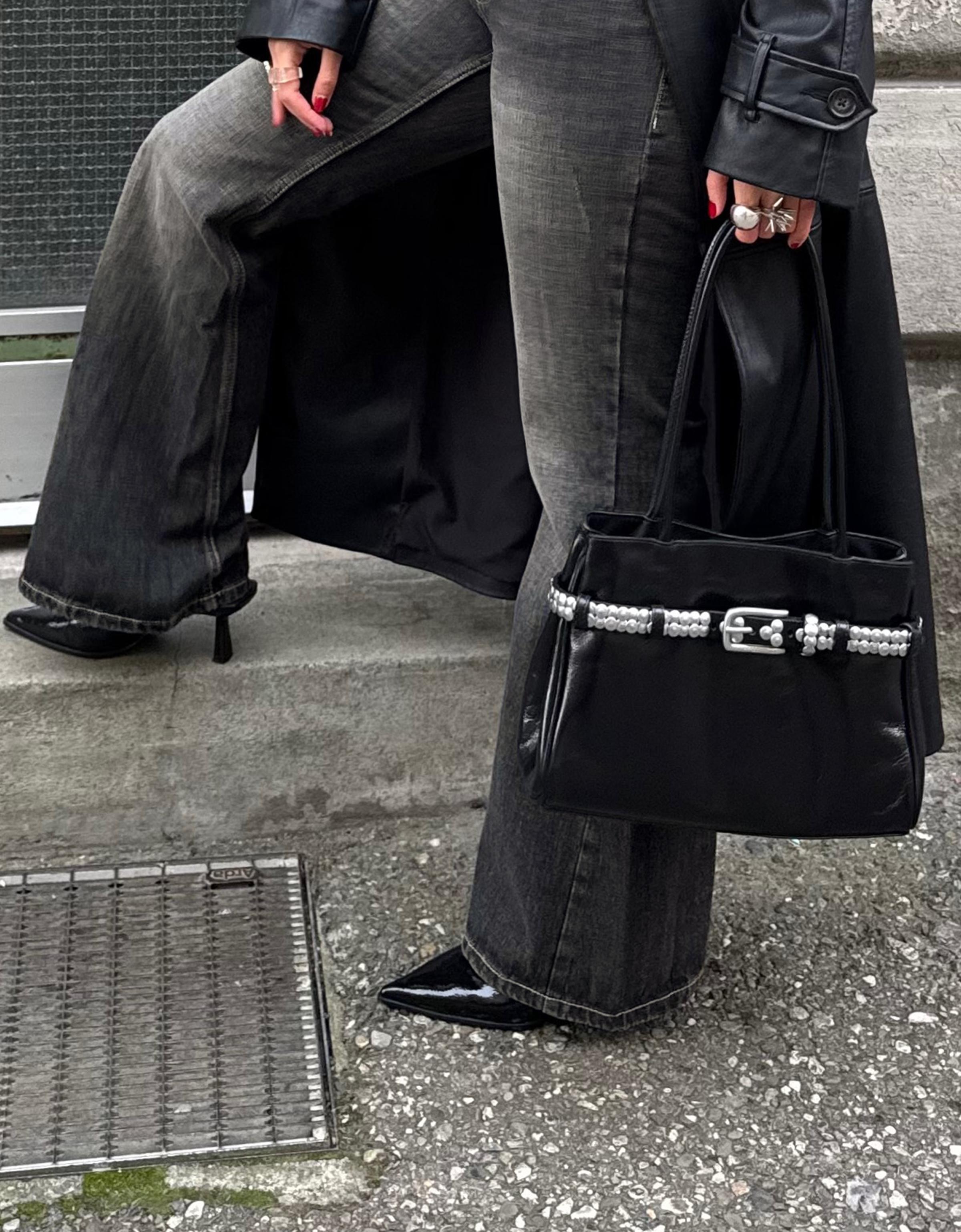 Düşük bel baggy fit çan jean - Görsel 24