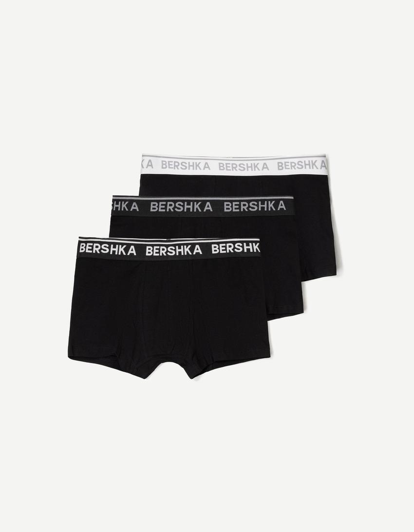 Pack 3 boxeri betelie print-Alb