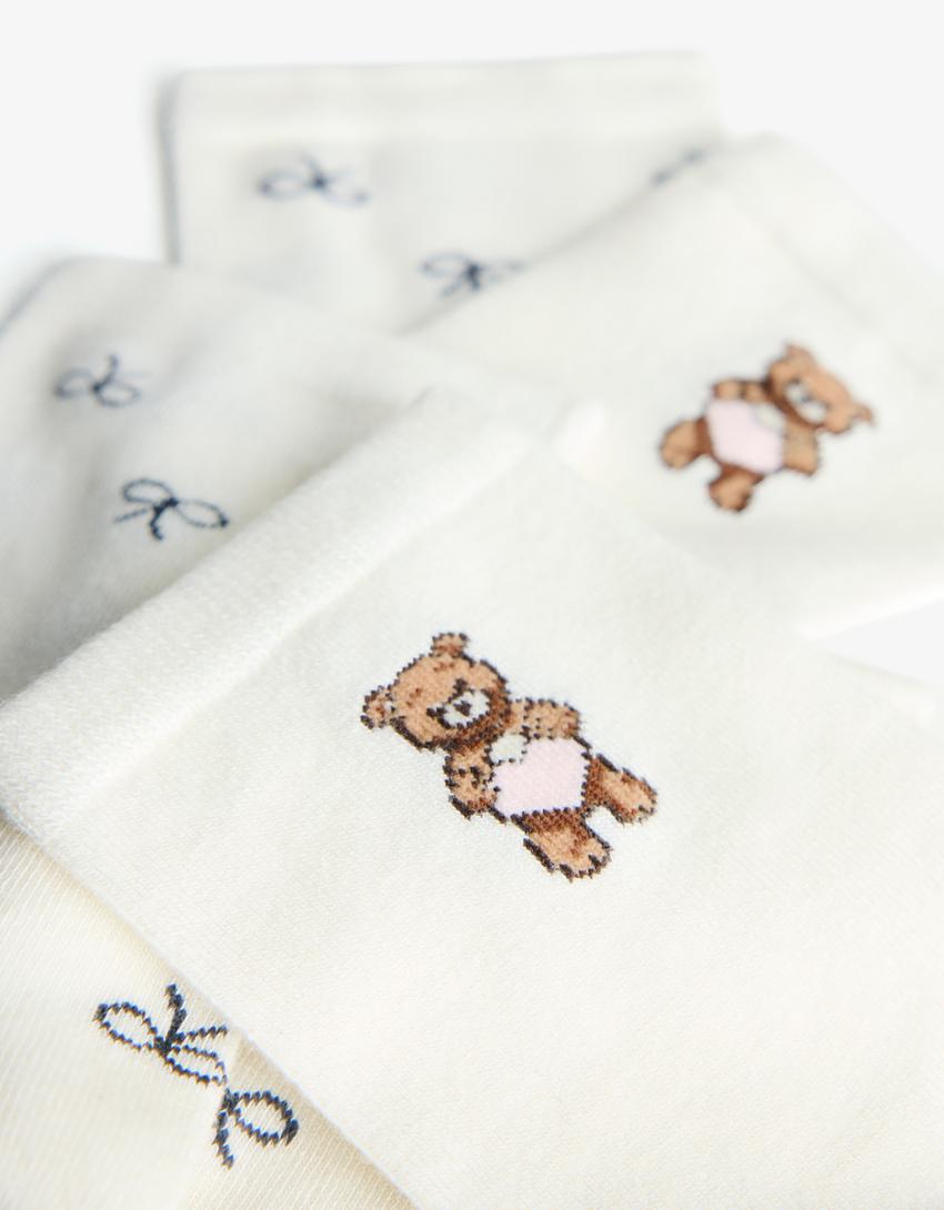 Pack 2 calcetines print-Marino-1