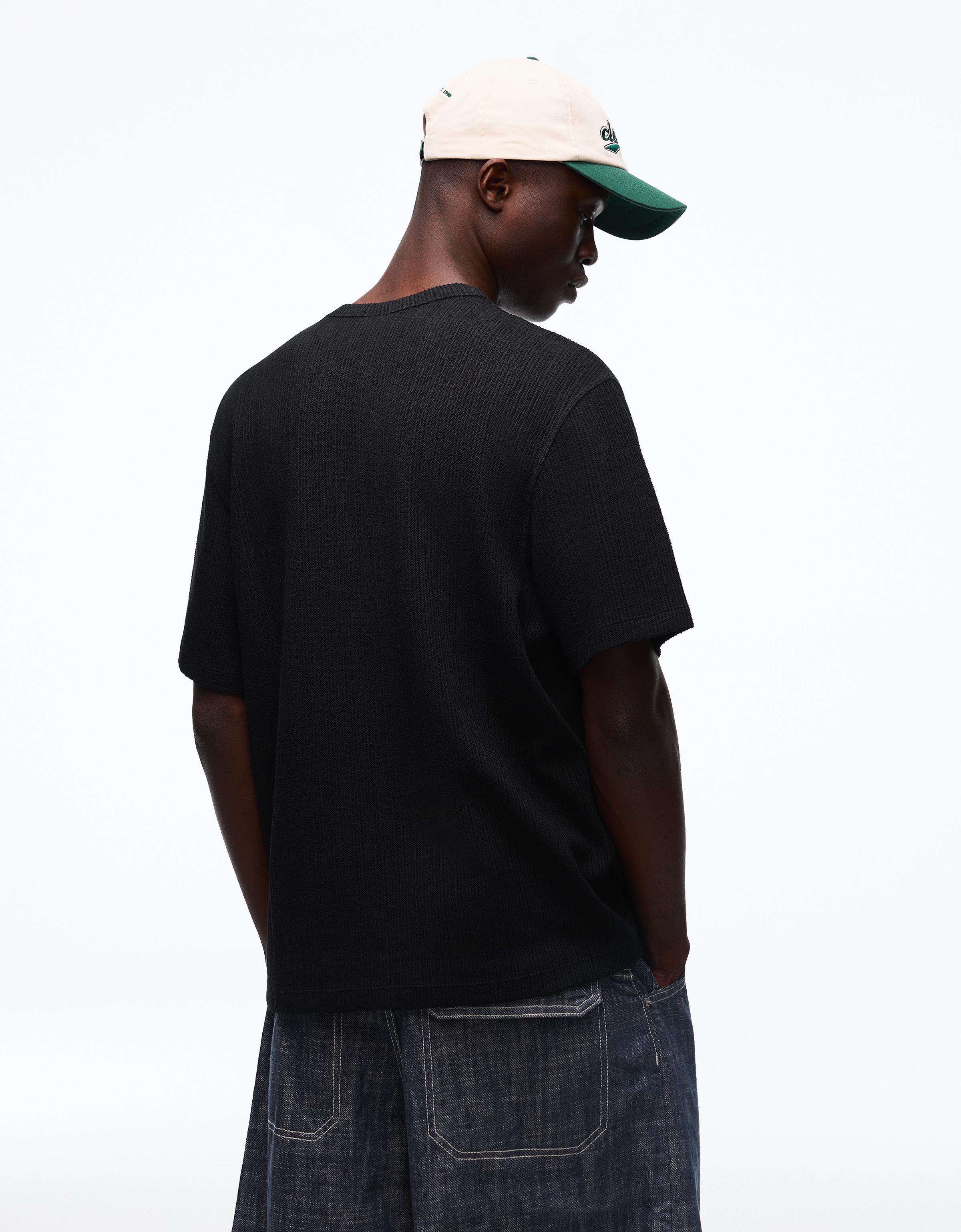 Kısa kollu dokulu tişört - Görsel 22