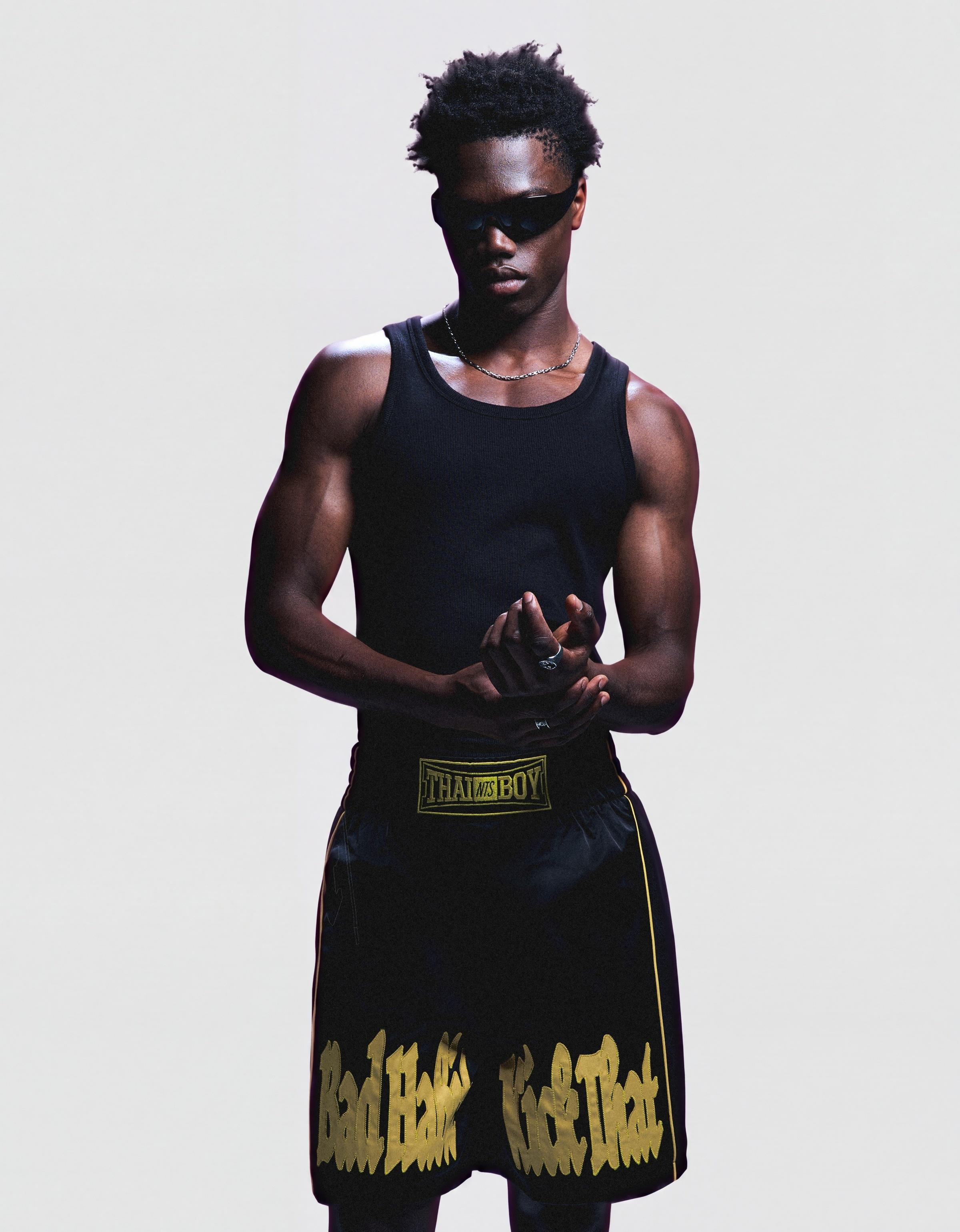 Boxy Bermuda shorts NTS X THAIBOY DIGITAL — Black