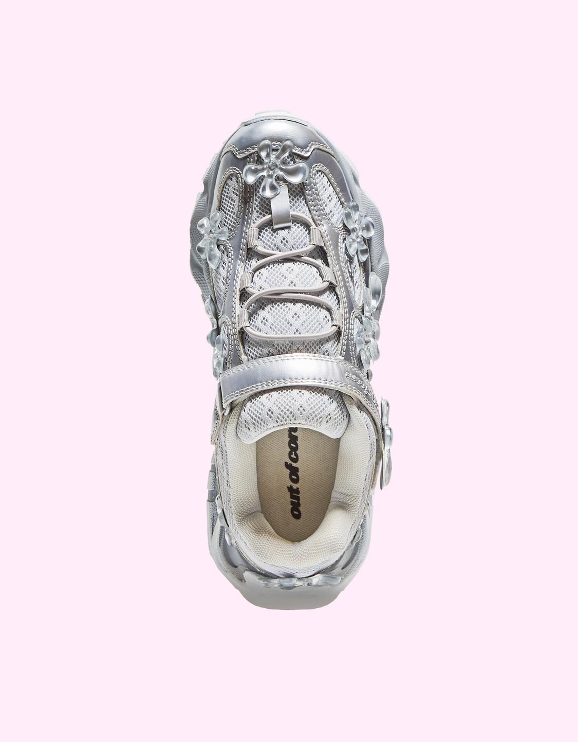 Floral sneakers out of core