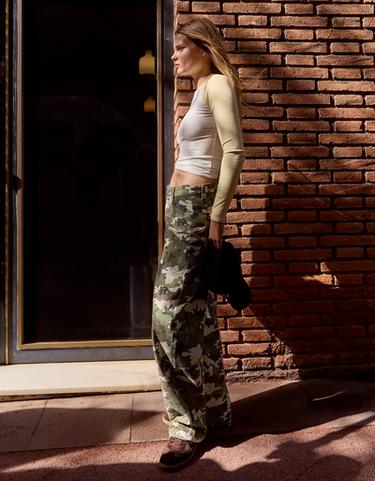 Low-rise baggy barrel jeans — Brown 3
