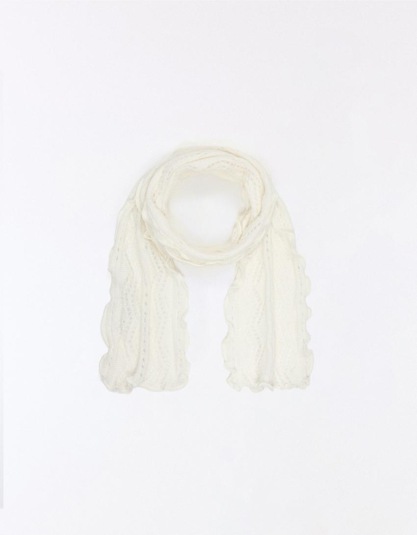 Cachecol vazado-Branco