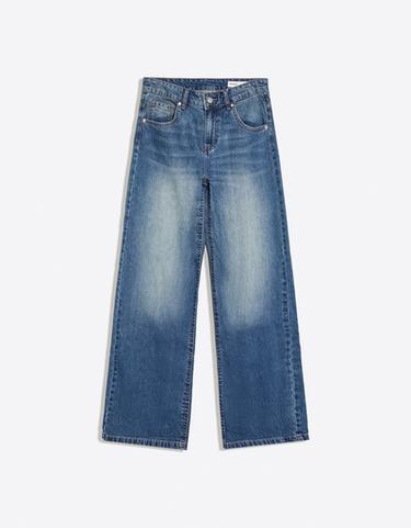 Embroidered baggy jeans — Light blue 5
