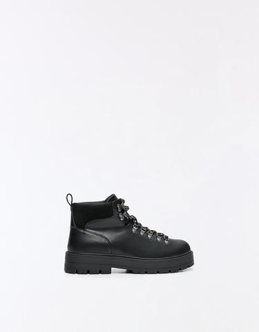 LACE-UP ANKLE BOOTS — BLACK 1