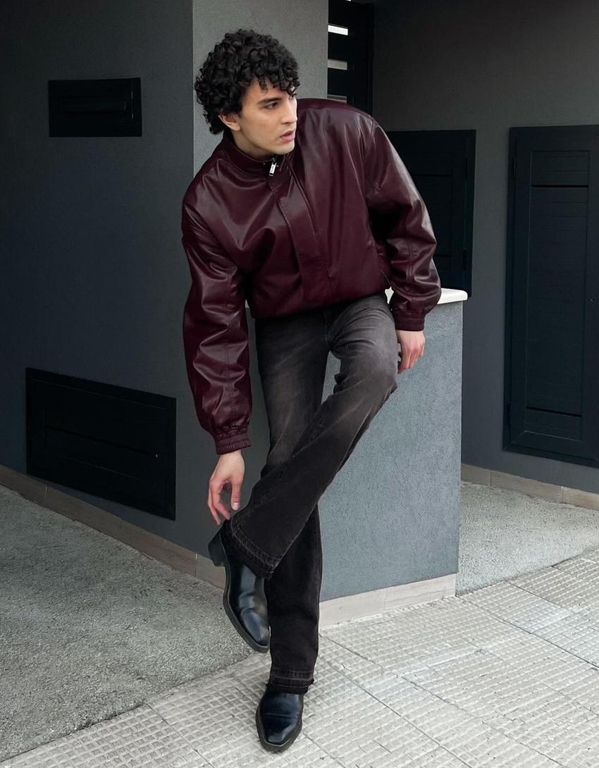 Flared comfort jeans-Black