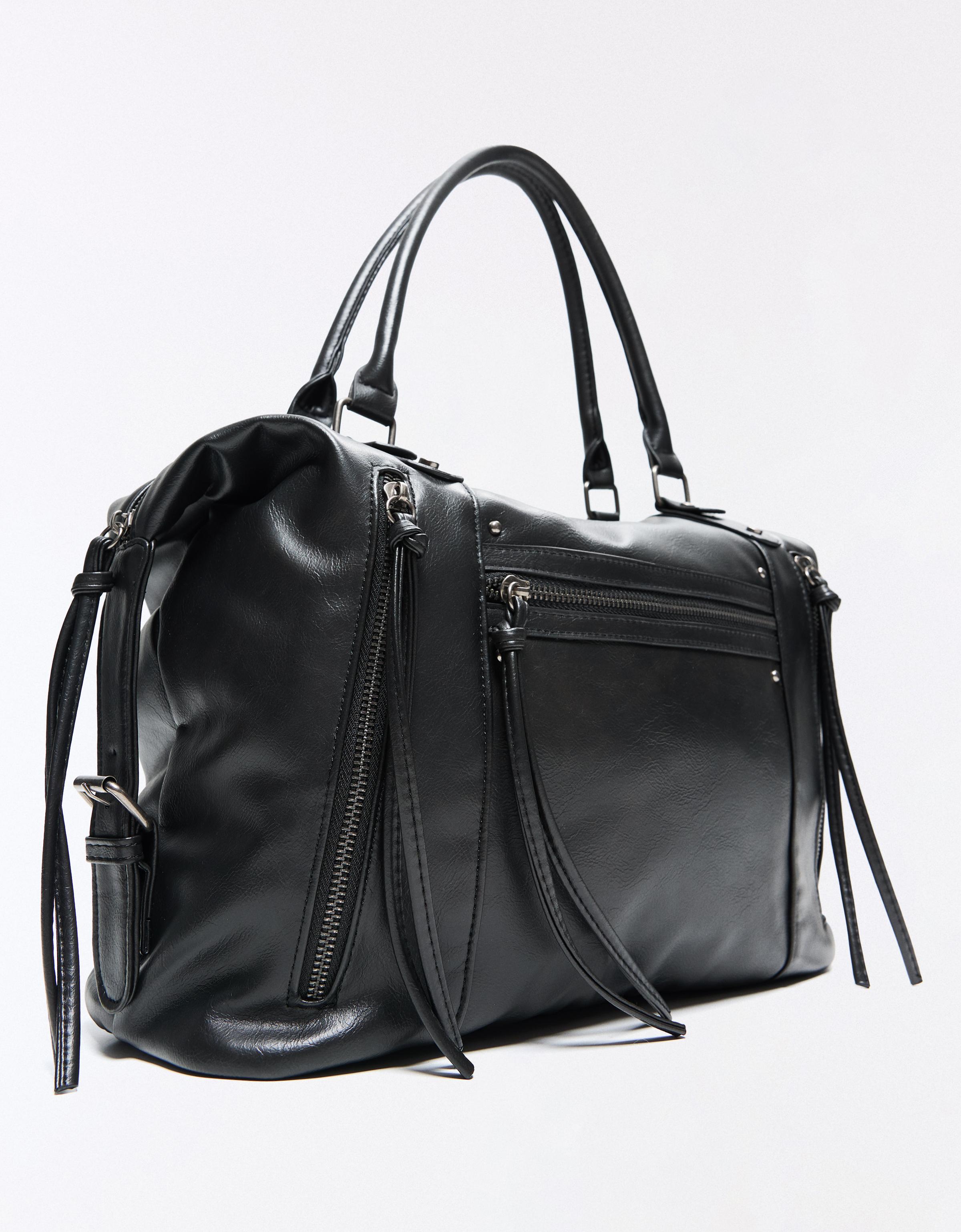 Zip-up bowling bag — Black