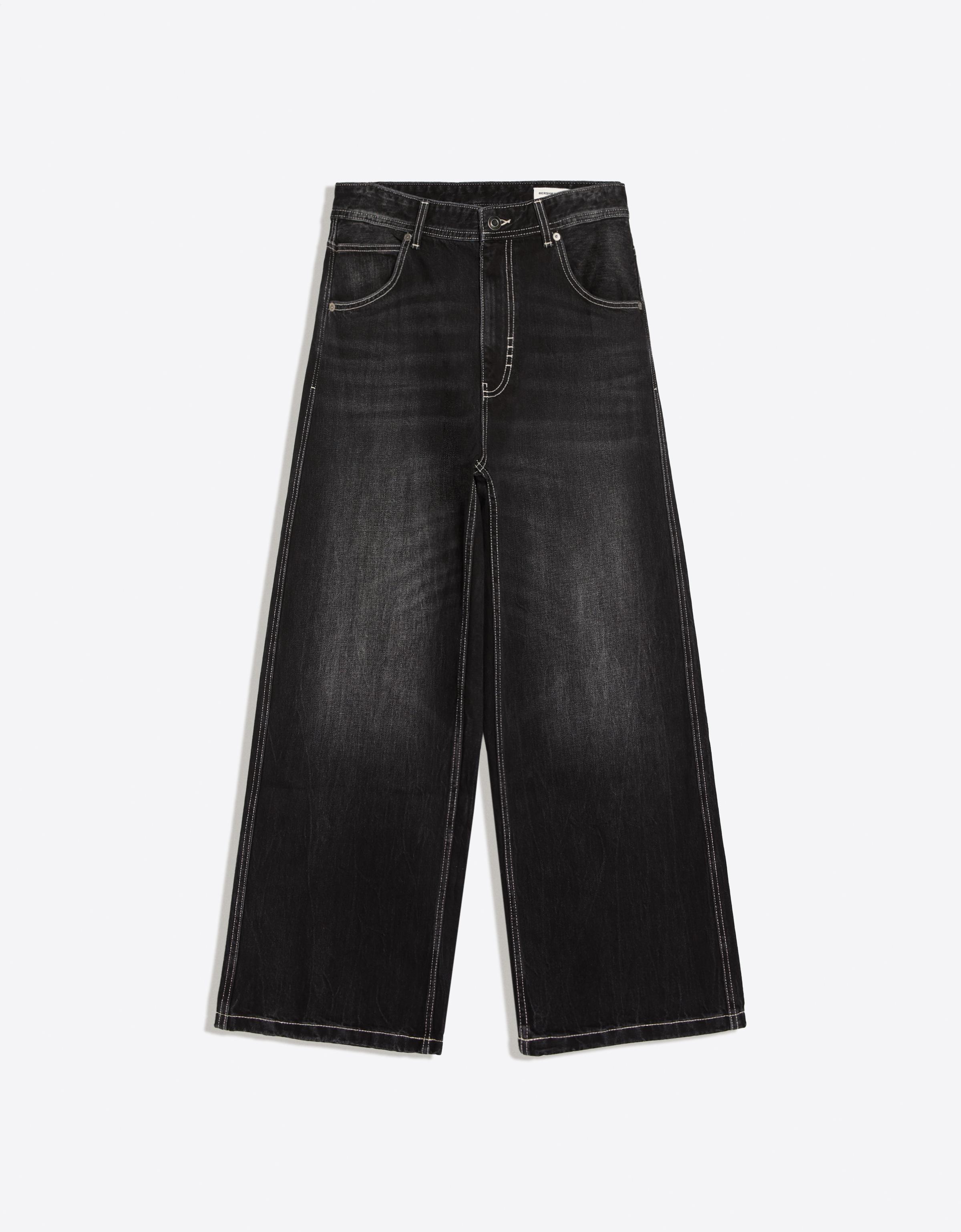 Baggy skater jeans — Black